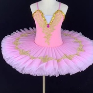 Performance Costume Dance Pettiskirt Dance Costume Girls Ballet Dance Practice Costume Multicolor Ch