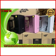 ✓ ☬ ● M2 tempered glass case YGT black white and pink color matx brand new