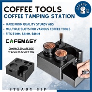 Steady Sip Cafemasy Coffee Tamper Holder ABS Tamping Stand 51mm 58mm Portafilter Tamper Distributor