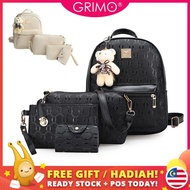 handbag women sling bags grimo travel bag READY STOCK 🎒GRIMO 5 in 1 Bear Travel Backpack Women's Han