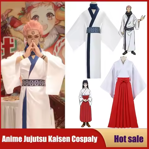2025 Halloween Anime Jujutsu Kaisen Cosplay Kostuum Iori Utahime Ryomen Sukuna Wig Japan Kimono Hanf