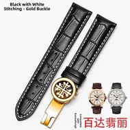 Woalmorn | Crocodile Pattern Leather Watch Strap