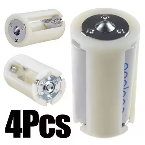 4/8Pcs AA To D Battery Box High Quality 3x AA To D Size Battery Adapter Converter Holder Switcher Ca