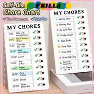 FKI Chore Chart, Reusable Sliding Type To Do List Board, Portable Erasable Plastic Habit Tracker Boa