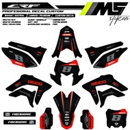 Decal Sticker Striping Fullbody Variation CRF 150 L GEICO (CAN ADD NUMBER & NAME)| Crf Supermoto | C