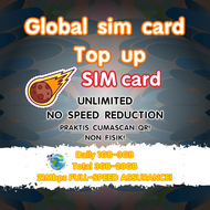 Southeast Asia Africa Europe North America sim card Data Top up