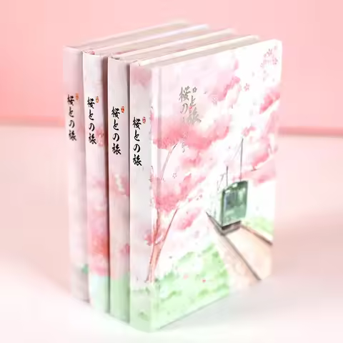 A5 Creativity Hand Ledger Sakura Coloring Page Hand Ledger Girl Heart Cute Diary Notebook Student St