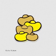 佳墨玻璃靜電貼-發財