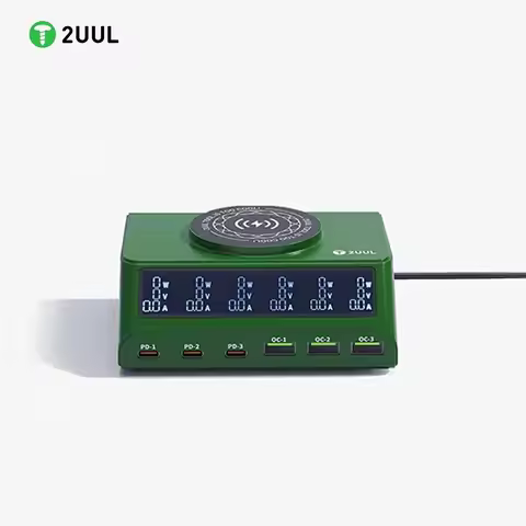 2UUL PC11 Desktop Repair Tool Kit Multi-Port Charger 110W Magnetic Wireless Charging IP17 Series Fas
