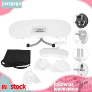 Justgogo Manicure Table  Nail Art Workstation Easy To Store Folded Storage High-Quality Materials for Home Salon Shop