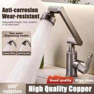 Bathroom Faucet Multifunctional Bathroom Kitchen Robotic Arm Universal Rotating Faucet 360° Robotic 