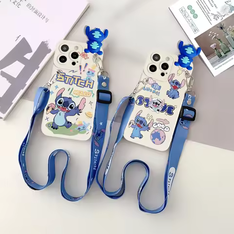 For Huawei P40 Lite Honor 70 90 200 MAGIC 7 6 4 Lite Honor 200 400 500 Smart 5G Cartoon Stitch Cross