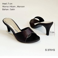 Chrislotelli S 3701S Satin Heel Sandals 7 cm Heel