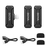 BOYA BY-WM3T2 D1/D2 ไมค์ลอยไร้สาย ไมค์ไลฟ์สด ไมค์ลอยอย่างดี ไมค์หนีบเสื้อ สำหรับ Vlog iPhone iPad พอ