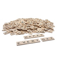 1000 Pcs Scrabble Letters for Crafts, Wood Scrabble Tiles, DIY Wood Gift Decoration, Making Alphabet