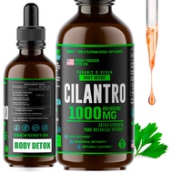 HERBIFY Organic Cilantro Tincture - Herbal Cilantro Supplement for Detox - Rich Source of Antioxidan