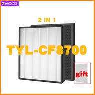 ➔ ☆ ➟ GWOOD 2-in-1 True HEPA Filter Replacement for Tylr air purifier TYL-CF8700