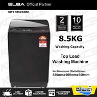 KCE 🔥 ELBA 8.5KG Top Load Washing Machine Washer/Mesin Basuh- EWT-R8503(BK) Electrolux/Haier/Midea/T
