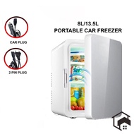 8L/13.5L Portable Car Freezer Warmer Outdoor Mini Fridge Refrigerator  Cosmetic Box