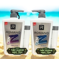 ROMANO Sea Breeze 2in1 shampoo 610g + Forest Cedar 2in1 shampoo 150g (bottle)
