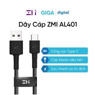 Xiaomi ZMI AL401 USB to Type C Charging Cable Is 1m Long, Covered With Anti-Tangle Umbrella