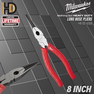 Milwaukee Long Nose Pliers / 8" INCH 203MM Long Nose Pliers / 48-22-6101 / Milwaukee Hand Tools / Mi