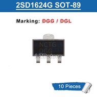 10 Chiếc 2SD1624G SOT-89 Đánh Dấu DGG DGL 22sd1624l 2SD1624 SOT89 SMD 50V/3A Điện Trở NPN Mới Chính 