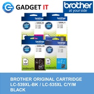 BROTHER LC-539XL BLACK & LC-535XL 3 COLORS INK CARTRIDGE LC539XL LC539XLBK LC539