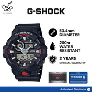 [Luxolite] Casio G-Shock GA-700-1A GA-700-1ADR Digital Analog Men Black Resin Strap Watch
