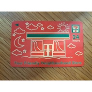 Telefon (Awam) Kad Vintaj Koleksi "7 Eleven 24 Hours" Uniphone Time Reach Sdn Bhd Phonecard Old Vint