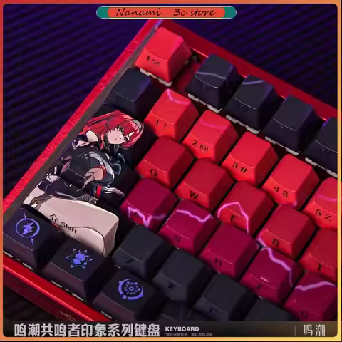 Wuthering Waves Yinlin Custom Mechanical Keyboards Three-Mode Connection RGB Lighting 89-Key Side-En