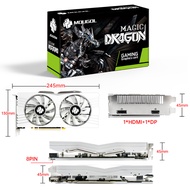 WGVSA MOUGOL New Video Card AMD Radeon RX580 8GB 2048SP White Gaming Graphics Card GDDR5 256Bit GPU 