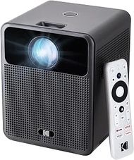 KODAK FLIK HD10 Smart Projector | Android TV 1080P FHD Video Projection System with Google Assistant, Wi-Fi, Bluetooth 5.0, HDMI, USB, Aux &amp; Built-in dual 5W Speakers | iOS &amp; Android