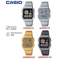 Casio A130WE  A130WEG  A130WEGG Series Retro-Futuristic watches get four new models - A130WE