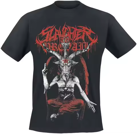 Slaughter To Prevail Baphomet Creative Pattern T-Shirt Band Street Hip Hop Rock Art Style Summer Top