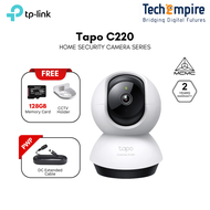 [FREE 128GB MEMORY CARD & HOLDER] TP-Link CCTV Tapo C220 4MP/2K Pan/Tilt AI CCTV WIFI & Wireless IP 