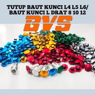 Tutup baut kunci L4 L5 L6 tutup baut L full alumunium tutup baut variasi