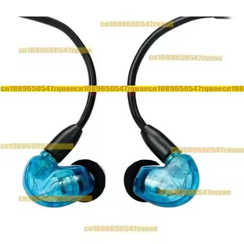For Shure SE215 Detachable Professional Sound Isolating Earphones In-Ear - Blue