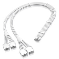 GPU Power Sleeved Cable Extension, 16pin(12+4) 12VHPWR PCIe 5.0 Connector Male to 4X PCIE 8 PIN for 