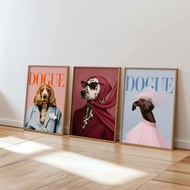 Wall Art Print Art Frame Aesthetic Wooden Frame Large Size A3 A2 A1 A0 Dogue Vogue XB05