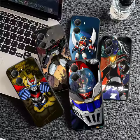 M-Mazinger Z Anime Soft Phone Case for Xiaomi Poco X5 X6 X7 X8 Pro Max X3 F7 F8 Ultra M8 M7 M6 M5 Re
