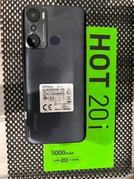 handphone bekas infinix hot20i RAM 4+3/128