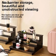 SY  3/4/5 Tiers Wooden Display Stand Perfume Cosmetic Cupcake Desserts Storage Rack Figures Toys Car
