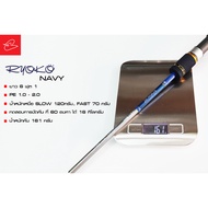 คันจิ๊กกิ้งสปินนิ่งเรียวโกะ RYOKO NAVY ยาว 6 ฟุต 1 เวท pe 0.4 - 1.2 และ 1.0 - 2.0 0.4 - 1.2 One