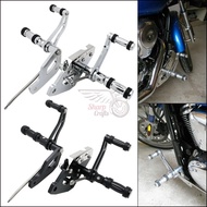 Motorcycle 4" Forward Control Footpegs For Kawasaki Vulcan 900 VN900 B D Classic / LT VN900C Custom 