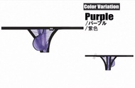 G-Station 男士高透明速乾料緊身丁字褲(Men’s underwear (thong/T-back)/紫色 Purple/M Size)