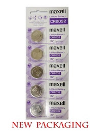 Maxell CR2032 3V Lithium Coin Battery x 5