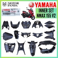 NMAX 155 V2 NMAX155 Inner Set Part Hitam Coverset Cover Black Mainpipe Panel Fender B6H-F842N-00 Yam