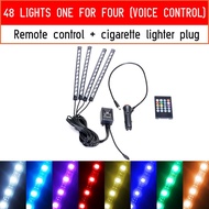 【Trending Now】 12 LED Car Interior Floor Foot Lamp AUTO Decoration With USB Multiple Modes Car Styli