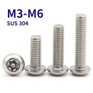 304 Stainless Steel Plate Head/Round Head with Needle Torx Screw M3M4M5M6 [WJX-G]